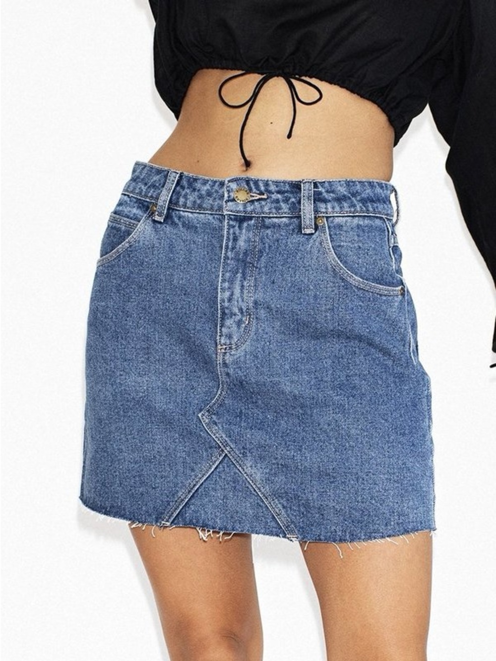 ROLLA’S CLAUDIA HIGH RISE A-LINE DENIM SKIRT